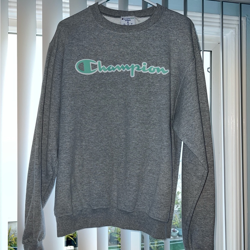Champion Men's Gray Crewneck Sweater